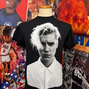 Justin Bieber Purpose Tour Black‎ T-Shirt Mens Concert Music Graphic Sz Small